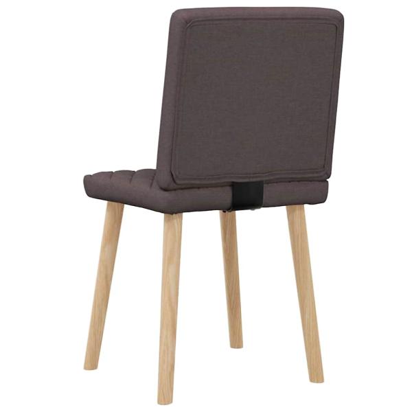 Esszimmerstühle 2 Stk. Dunkelbraun Stoff