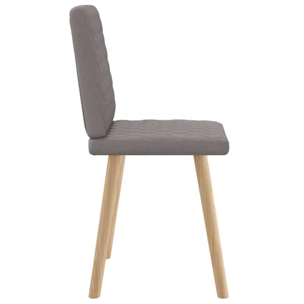 Esszimmerstühle 2 Stk. Taupe Stoff