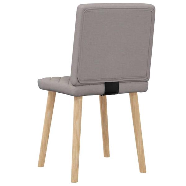 Esszimmerstühle 2 Stk. Taupe Stoff