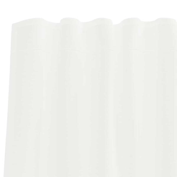 Voile Vorhänge mit Stangentaschen 2 Stk. Weiß