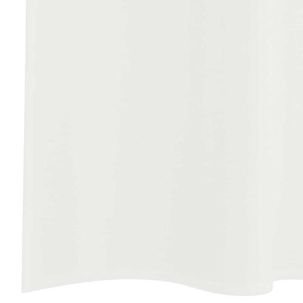 Voile Vorhänge mit Stangentaschen 2 Stk. Weiß