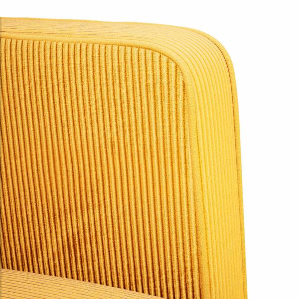 Zweisitzer-Sofa Hellgelb 109 cm Cordstoff