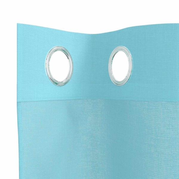 Voile Vorhänge mit Ösen 2 Stk. Türkis