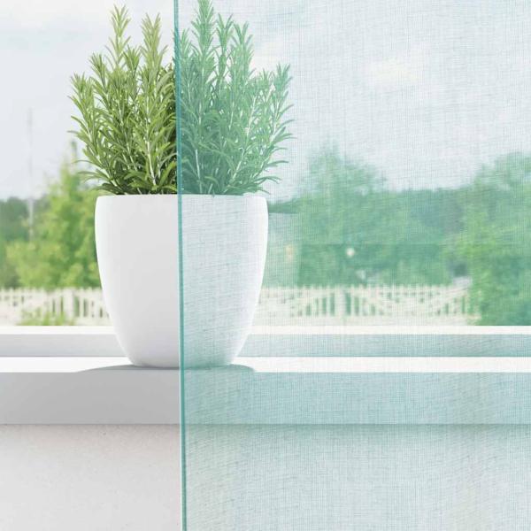 ARDEBO.de - Voile Vorhänge mit Ösen 2 Stk. Türkis