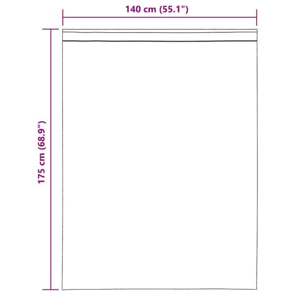 Voile Vorhänge mit Lasche 2 Stk. Braun