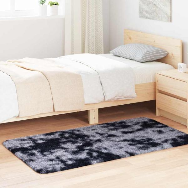 ARDEBO.de - Teppich Shaggy Hochflor NAVARRA Dunkelgrau 80x150 cm Polyester