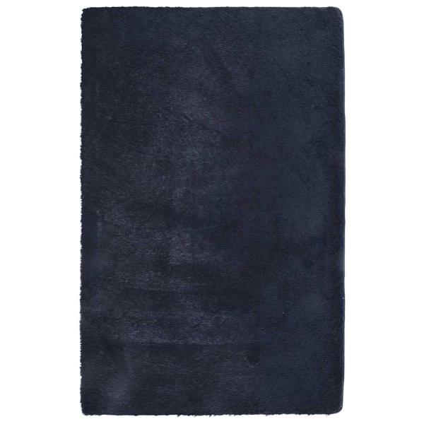Teppich Shaggy Hochflor NAVARRA Marineblau 130x200 cm Polyester