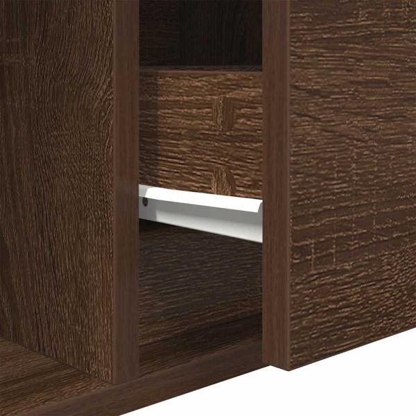 TV-Schrank Braun Eichen-Optik 60x31x25,5 cm Holzwerkstoff
