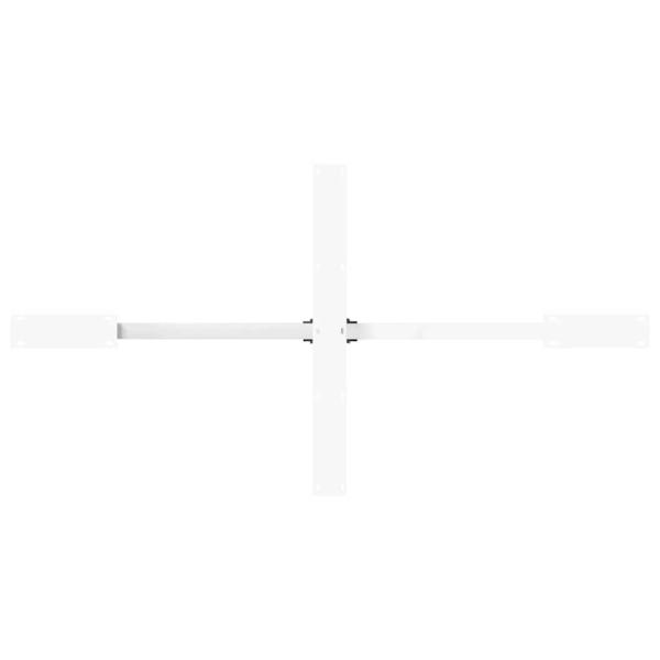 Esstischbein in Spinnenform Weiß 150x78x(72-73) cm Stahl