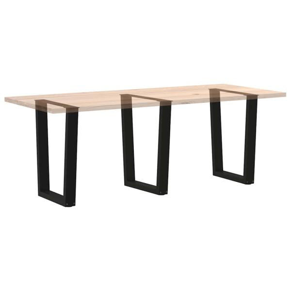 Esstisch Beine V-Form 3 Stück Schwarz 70x(72-73,3) cm Stahl