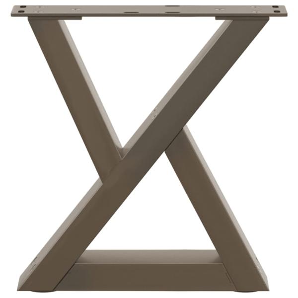 Couchtischbeine 2 Stk. Naturstahl 40x(30-31,3) cm Stahl