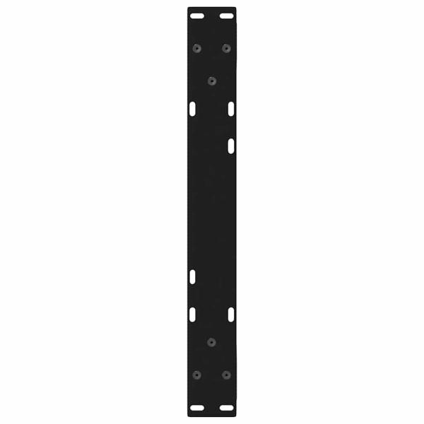 Couchtischbeine 2 Stk. Schwarz 60x(30-31,3) cm Stahl