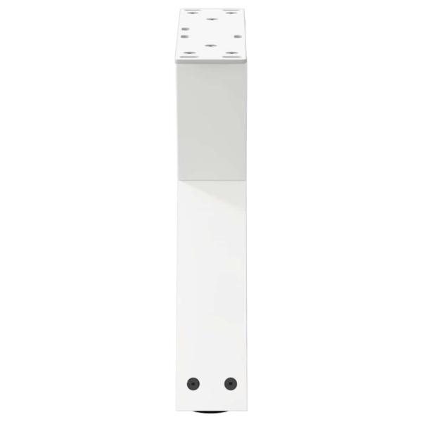 Couchtischbeine 2 Stk. Weiß 40x(30-31,3) cm Stahl