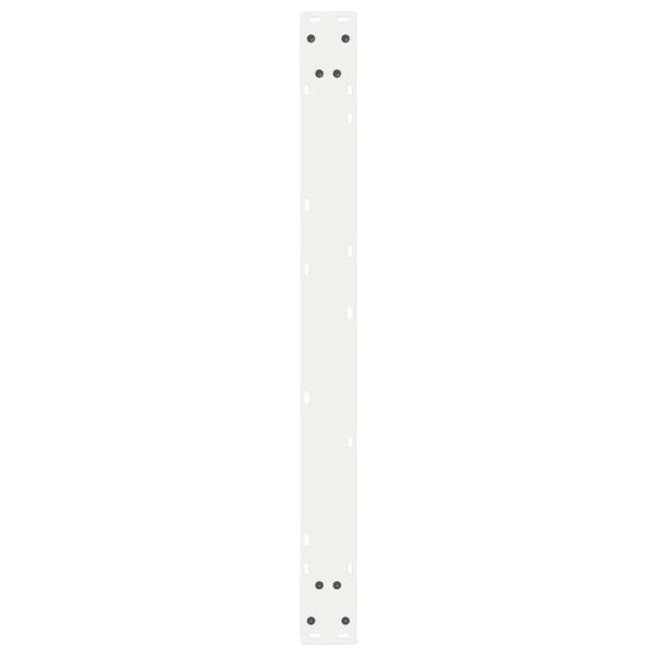 Esstischbeine 2 Stück Weiß 90x(72-73,3) cm Stahl