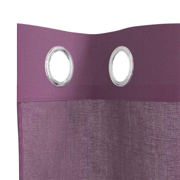 ARDEBO.de - Voile Vorhänge mit Ösen 2 Stk. Lila 140x140 cm