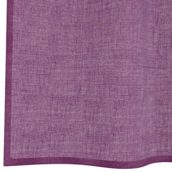 Voile Vorhänge mit Ösen 2 Stk. Lila 140x140 cm