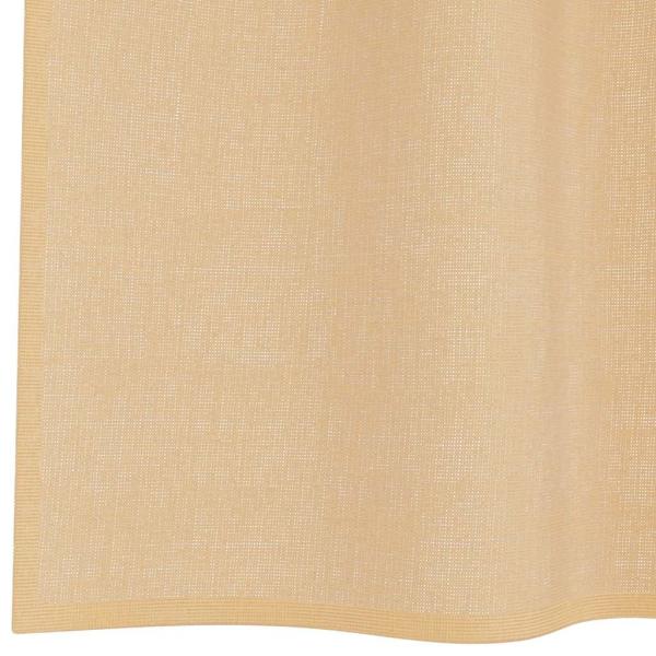 Voile Vorhänge mit Ösen 2 Stk. Sandfarbe