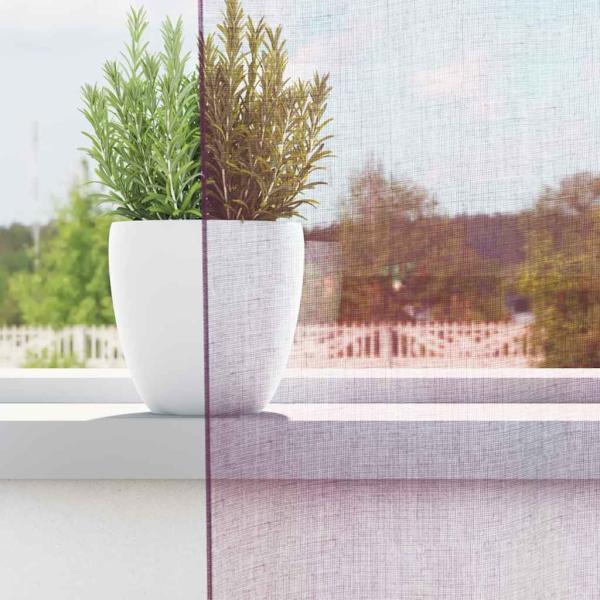 Voile Vorhänge mit Schlaufen 2 Stk. Lila 140x140 cm