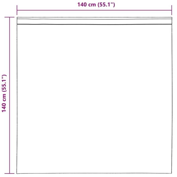 Voile Vorhänge mit Schlaufen 2 Stk. Lila 140x140 cm