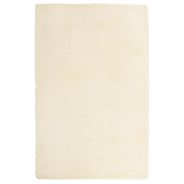 Teppich Shaggy Hochflor NAVARRA Creme 130x200 cm Polyester