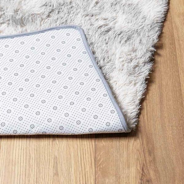Teppich Shaggy Hochflor NAVARRA Silbergrau 200x290 cm Polyester