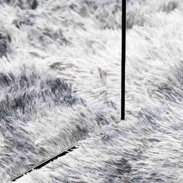 Teppich Shaggy Hochflor NAVARRA Silbergrau 200x290 cm Polyester