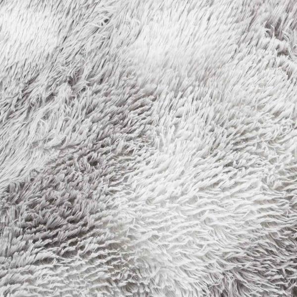 Teppich Shaggy Hochflor NAVARRA Silbergrau 200x290 cm Polyester