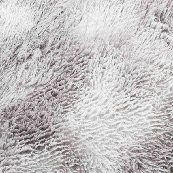 Teppich Shaggy Hochflor NAVARRA Silbergrau 60x100 cm Polyester