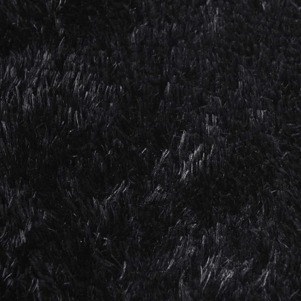 Teppich Shaggy Hochflor NAVARRA Schwarz 160x230 cm Polyester