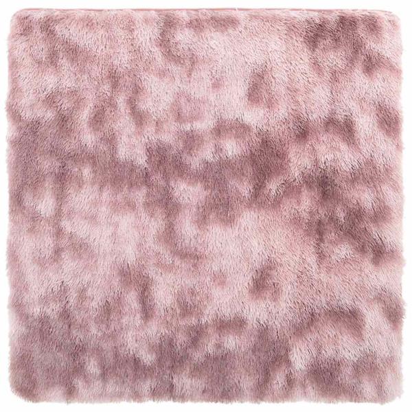 Teppich Shaggy Hochflor NAVARRA Altrosa 160x160 cm Polyester