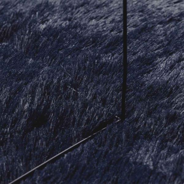 Teppich Shaggy Hochflor NAVARRA Marineblau 240x340 cm Polyester
