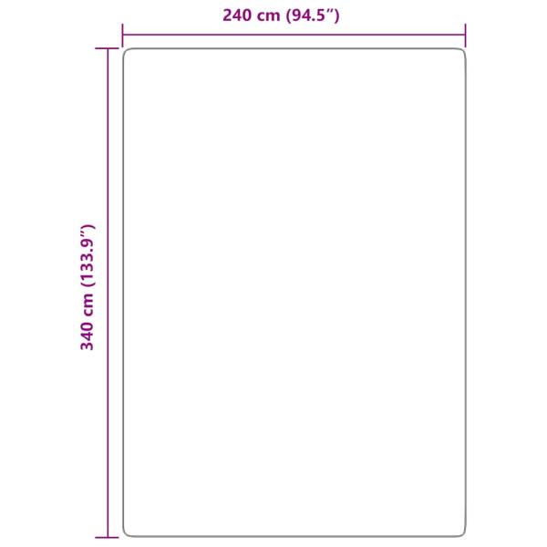 Teppich Shaggy Hochflor NAVARRA Marineblau 240x340 cm Polyester