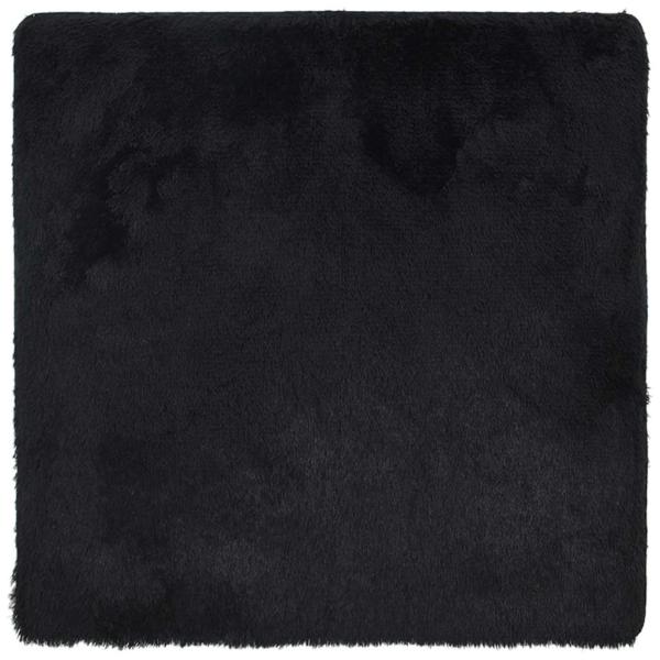 Teppich Shaggy Hochflor NAVARRA Schwarz 240x240 cm Polyester