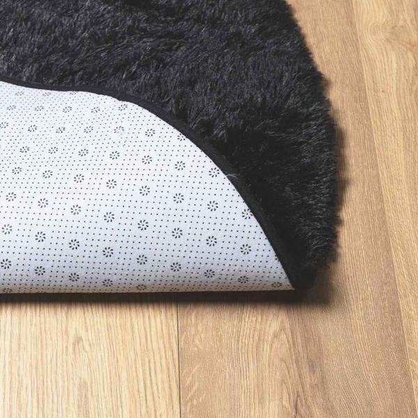 ARDEBO.de - Teppich Shaggy Hochflor NAVARRA Schwarz 300x200 cm Polyester