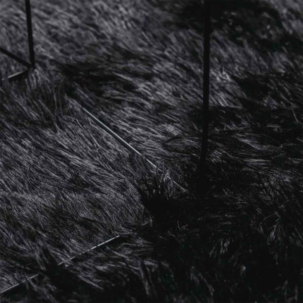 Teppich Shaggy Hochflor NAVARRA Schwarz 300x200 cm Polyester