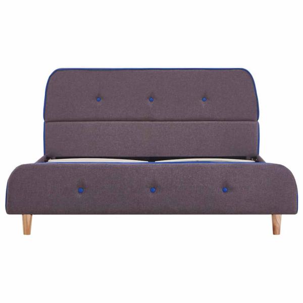 Bettgestell ohne Matratze Taupe Stoff 90x200 cm