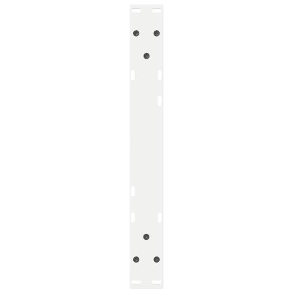 Couchtischbeine 2 Stk. Weiß 60x(30-31,3) cm Stahl