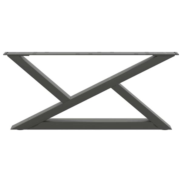 Couchtischbeine 2 Stk. Anthrazit 70x(30-31,3) cm Stahl