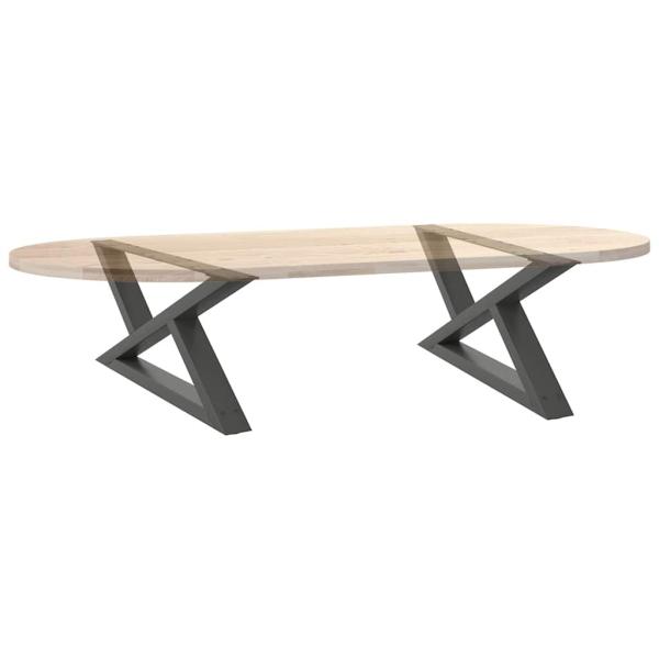 Couchtischbeine 2 Stk. Anthrazit 70x(30-31,3) cm Stahl