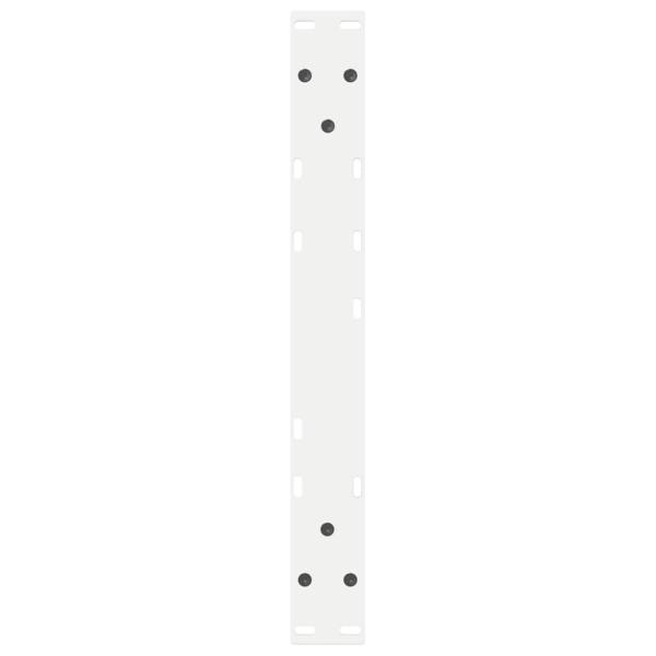 Couchtischbeine 2 Stk. Weiß 50x(42-43,3) cm Stahl