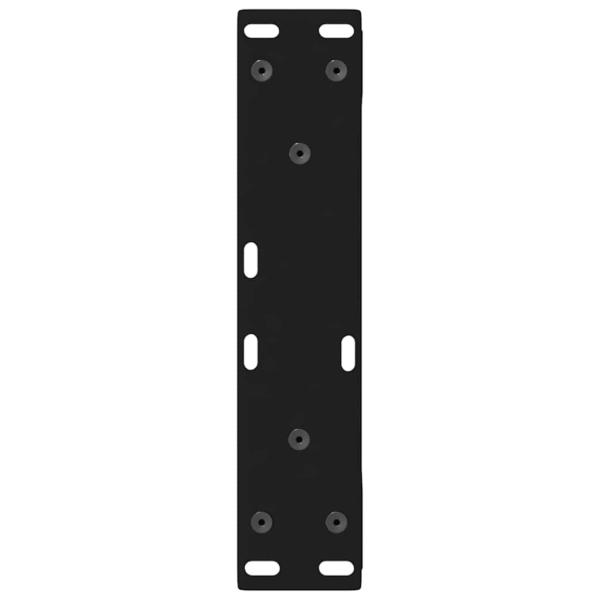 Couchtischbeine 2 Stk. Schwarz 28x(42-43,3) cm Stahl