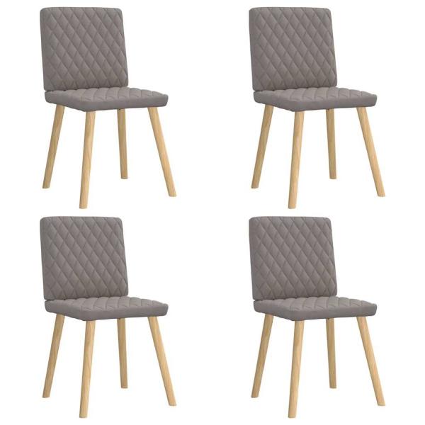 ARDEBO.de - Esszimmerstühle 4 Stk. Taupe Stoff