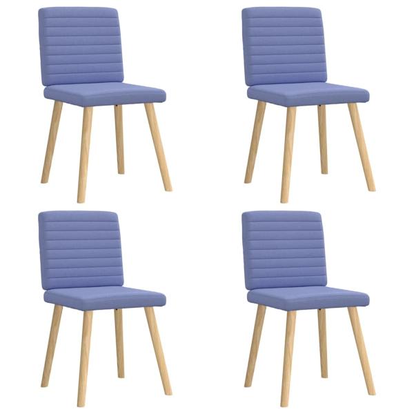 ARDEBO.de - Esszimmerstühle 4 Stk. Jeansblau Stoff