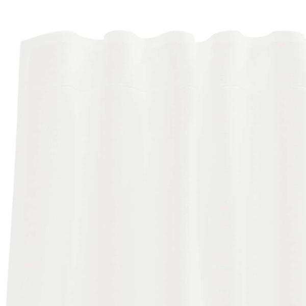 Voile Vorhänge mit Stangentaschen 2 Stk. Weiß