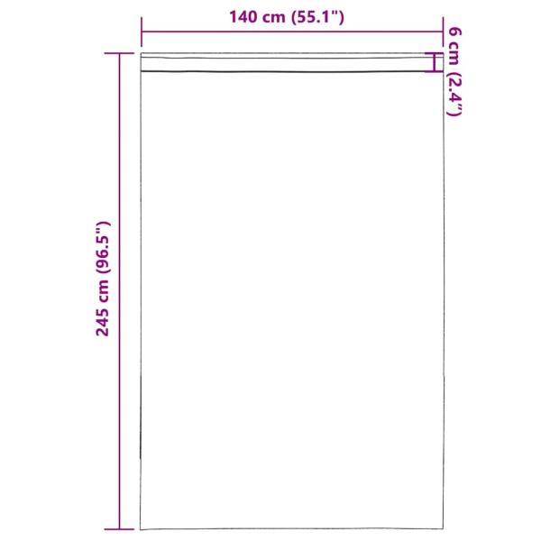 Voile Vorhänge mit Stangentaschen 2 Stk. Weiß