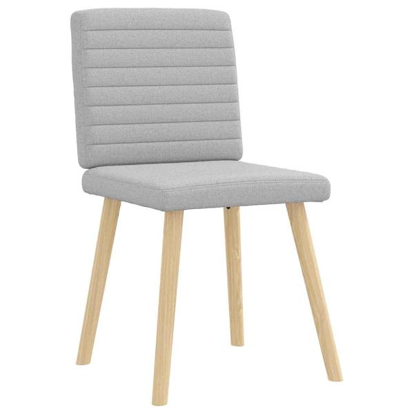 Esszimmerstühle 2 Stk. Wolkengrau Stoff