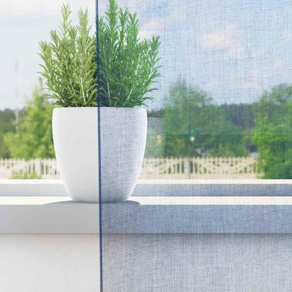 Voile Vorhänge mit Ösen 2 Stk. Königsblau