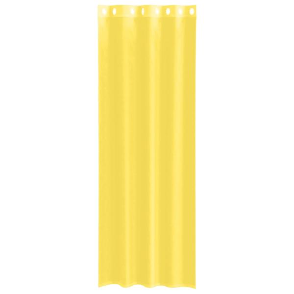 Voile Vorhänge mit Ösen 2 Stk. Gelb