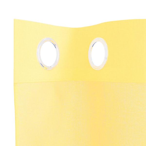 Voile Vorhänge mit Ösen 2 Stk. Gelb