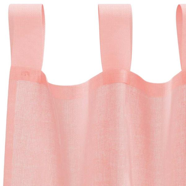 Voile Vorhänge mit Schlaufen 2 Stk. Rosa 140x140 cm